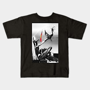Kaurna Man with Bird Kids T-Shirt